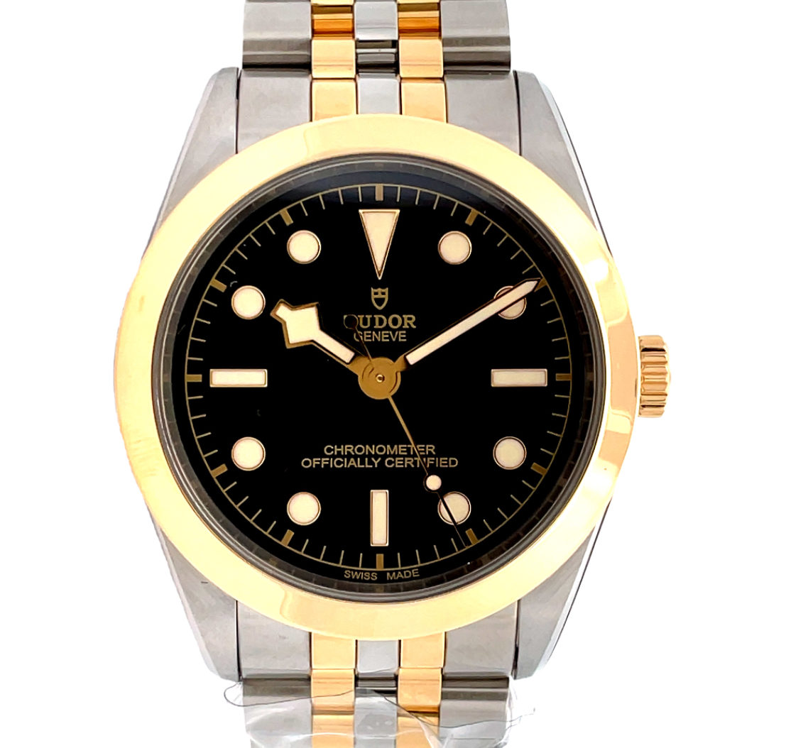 Tudor 39mm Black Bay S&G Steel and Yellow Gold front