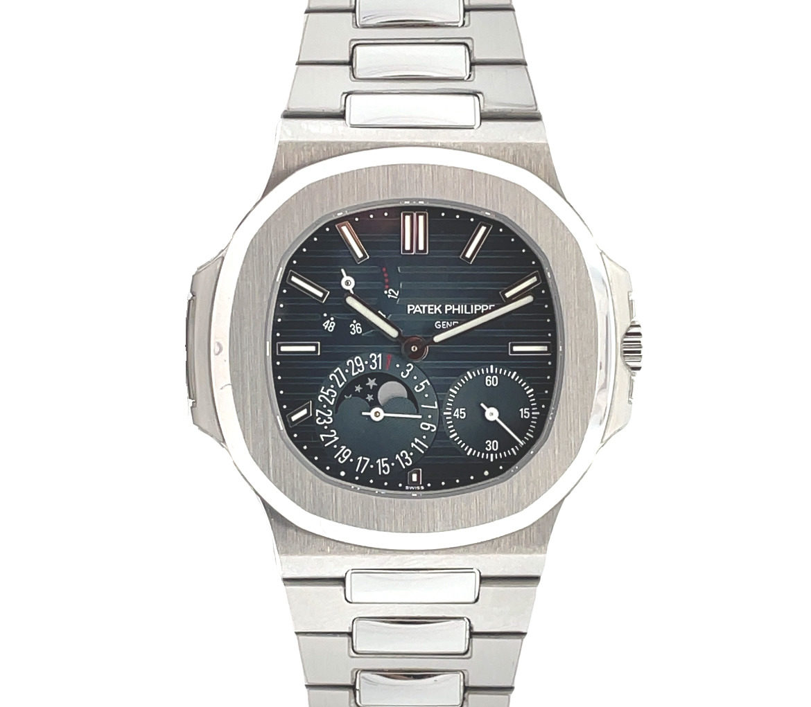 Patek Philippe 40mm Nautilus “Blue Dial” Moon Phases Steel - J.PENDULUM