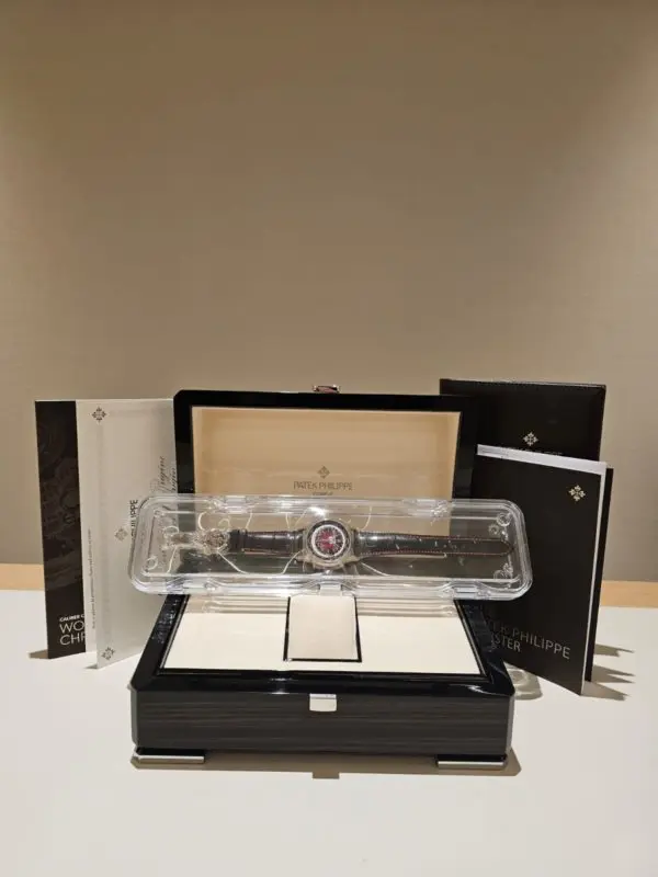 Patek Philippe 39.5mm World Time Flyback Chronograph “Singapore Edition” Limited 300pcs White Gold