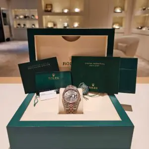 Rolex 36mm Datejust Jubilee “Grey Dial” Two-Tone Oystersteel and Everose Gold in box