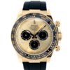 Rolex 40mm Cosmograph Daytona “YML” Oysterflex Golden & Black Dial Yellow Gold front