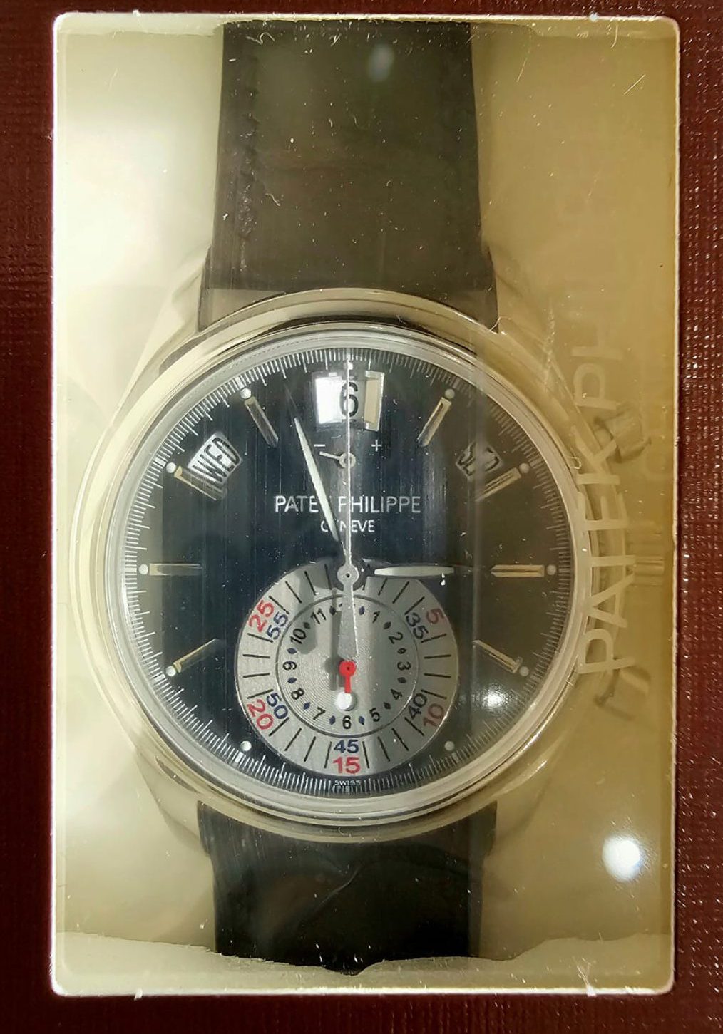 Patek Philippe 40.5mm “Double Sealed” “Grey Dial” Annual Calendar Chronograph Platinum
