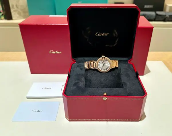 Cartier Ladies 33mm Automatic Ballon Bleu De Cartier Rose Gold