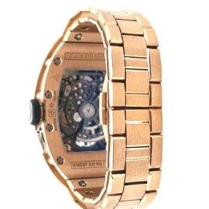 Richard Mille Ladies 52.20 x 34.40mm Oversize Date Full Rose Gold Bracelet 