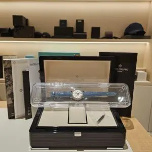Patek Philippe 38mm Ladies Annual Calendar Moon Phases White Gold in box