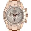 Rolex 40mm Daytona “Sundust Dial” with Baguette-Diamond Index Rose Gold front