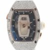 Richard Mille Ladies 52.20 x 34.40mm Snow Settings Diamond Inlay with MOP Dial White Gold