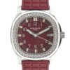 Patek Philippe 35.6mm Ladies Aquanaut Luce Burgundy Dial Steel front
