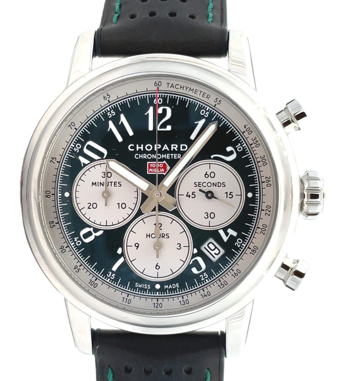 Chopard 42mm Mille Miglia Chronograph Green Dial Steel (Limited Edition 300 pieces/colour)