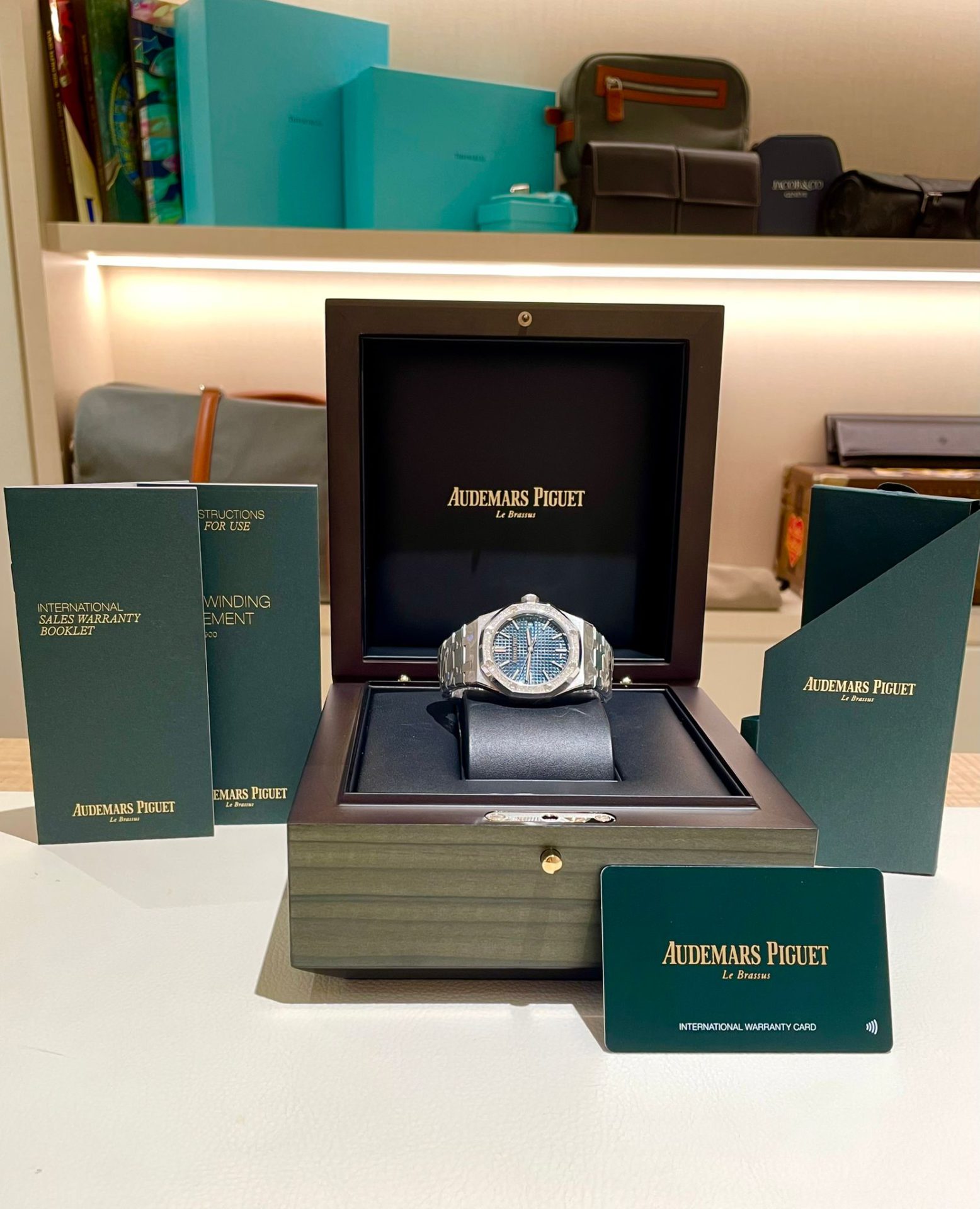 Audemars Piguet 37mm Royal Oak "Dark Blue Dial" Steel - Image 2