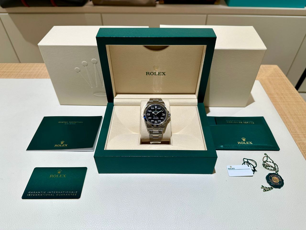 Rolex 40mm Air-King "Black Dial" Oystersteel Stainless Steel - Image 2