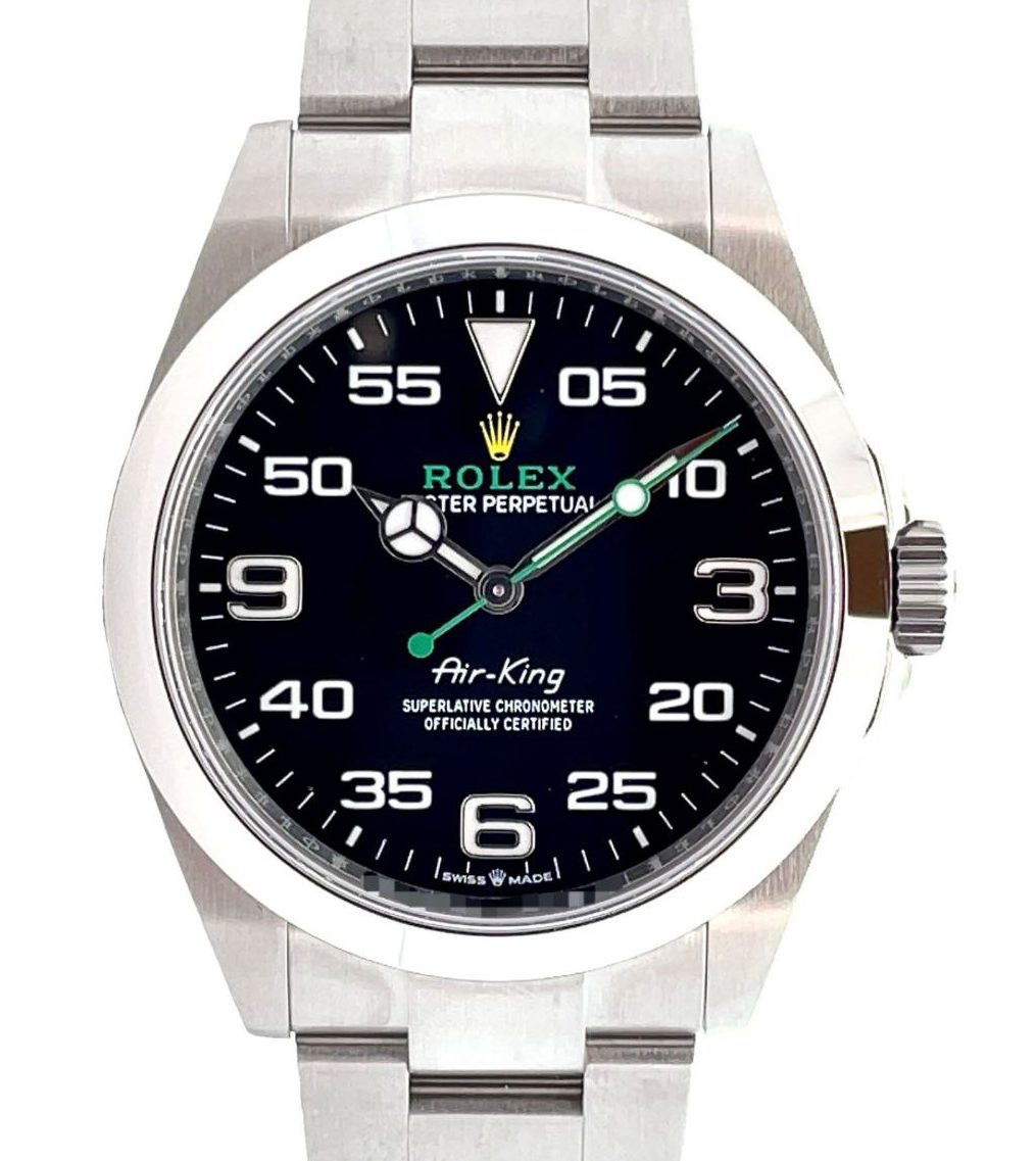 Rolex 40mm Air-King "Black Dial" Oystersteel Stainless Steel
