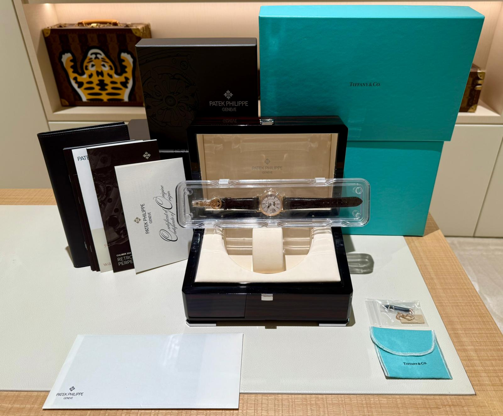 Patek Philippe Retrograde Perpetual Calendar Tiffany & Co. Stamped - Image 2