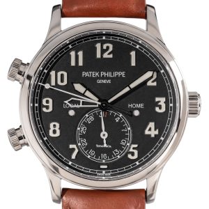 Patek Philippe Calatrava Pilot Travel Time ''Tiffany & Co.'' stamped White Gold