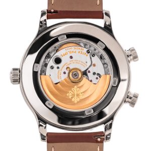 Alternative view of Patek Philippe Calatrava Pilot Travel Time ''Tiffany & Co.'' stamped White Gold