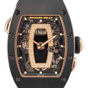 Richard Mille RM037 Onyx Dial Inlay Rose Gold Diamond Black Ceramic