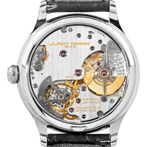 Alternative view of Laurent Ferrier Galet Micro-Rotor White Gold Breguet Numerals Steel “Ltd 8pcs”