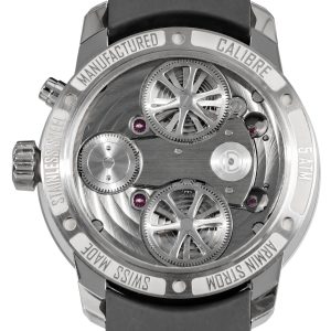 Alternative view of Armin Strom Mirrored Force Resonance with Kari Voutilainen Guilloché Dial 43mm