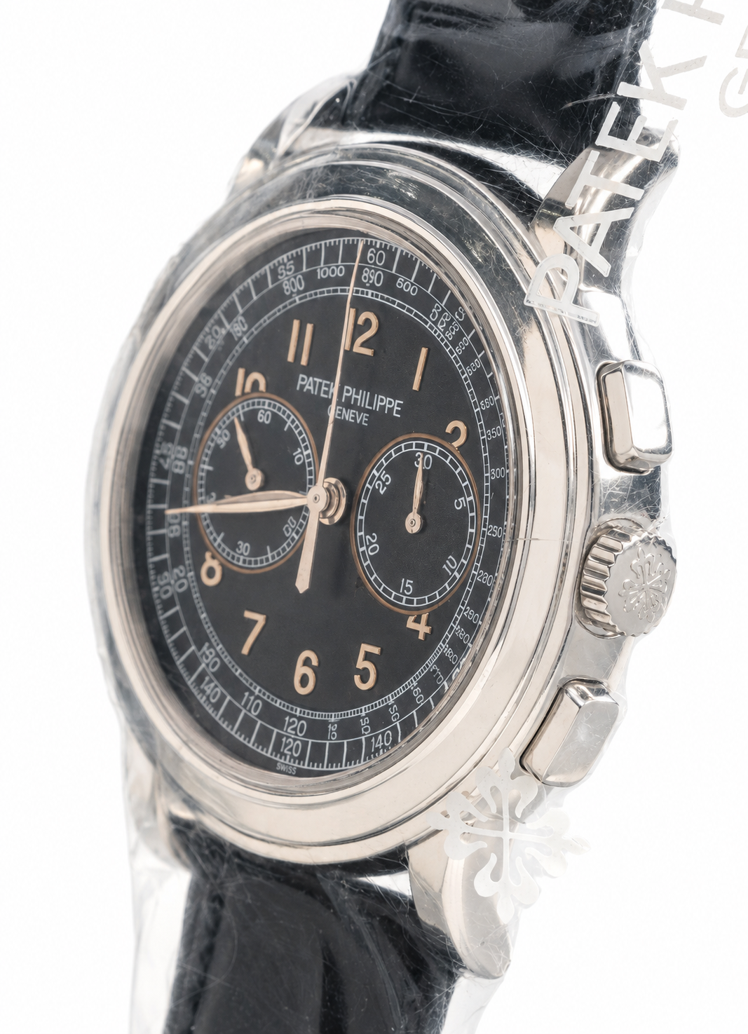 Patek Philippe Chronograph Lemania Movement "Single Sealed" Platinum - Image 3