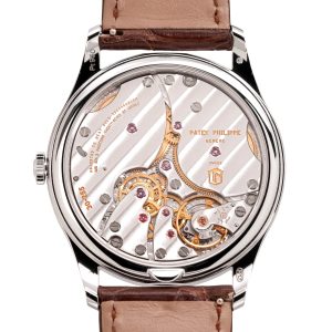 Alternative view of Patek Philippe Calatrava Rose-Gilt Opaline Platinum 38mm