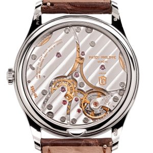 Alternative view of Patek Philippe Calatrava Rose-Gilt Opaline Platinum 38mm