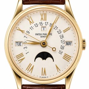 Patek Philippe Perpetual Calendar Retrograde Date Roman Index Yellow Gold
