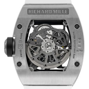 Alternative view of Richard Mille Oversize Date Skeleton Medium Set Diamond Settings White Gold