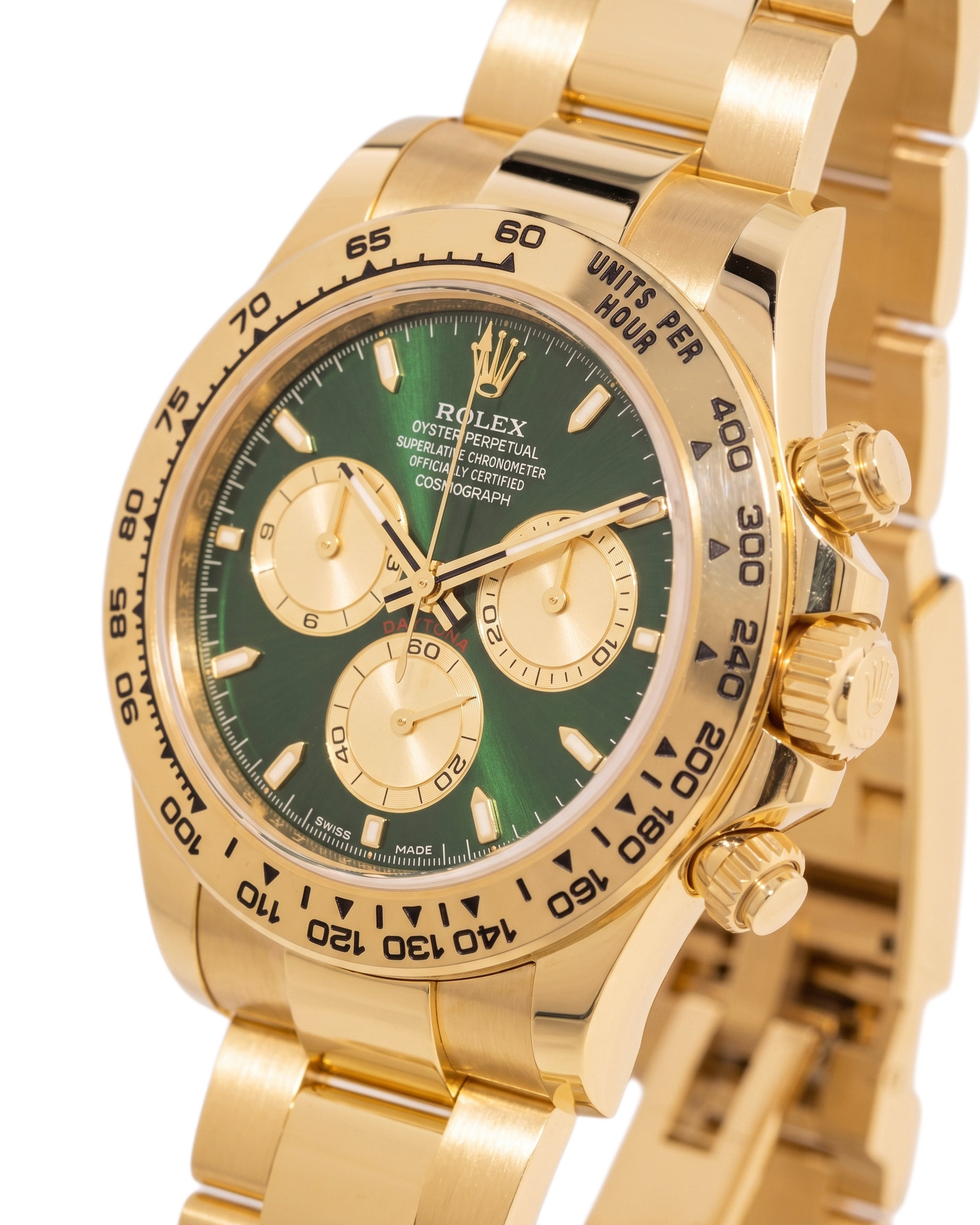 Rolex Daytona "John Mayer 2.0" Oyster Green Dial Yellow Gold - Image 3