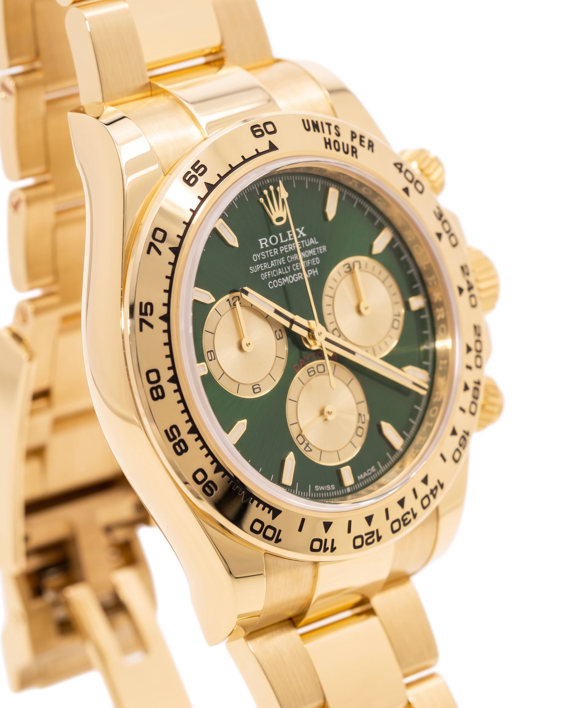 Rolex Daytona "John Mayer 2.0" Oyster Green Dial Yellow Gold - Image 4